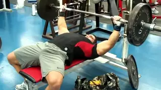 Greg  Doucette IFBB PRO Bench Press 225 lbs 54 reps at 211 lbs NFL Combine Power Test