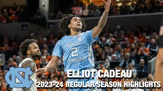 Elliot Cadeau 2023-24 Regular Season Highlights | North Carolina Guard