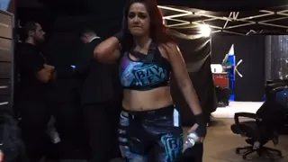Bayley looks like she's about to cry backstage off air after Dakota kai betray her on WWE SMACKDOWN