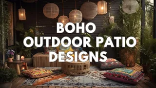 Boho Outdoor Patio Design Ideas 2023