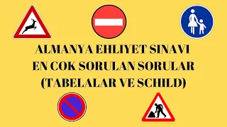 Almanya ehliyet sınav soruları (Tabelalar ve schildler)