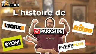 🟩🟥 L'histoire de PARKSIDE - Et plein d'autres ! 🤯 (Worx, Ryobi, Triton, PowerPlus,...)