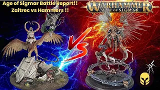 Age of Sigmar Battle Report!! Lumineth vs Stormcast Eternals: Zaitrec vs Hammers of Sigmar!!