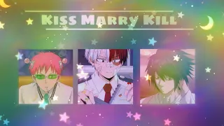 KISS MARRY KILL | Random Anime Edition | #anime