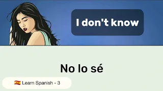 🇪🇦 Learn Spanish - Spanish  conversation for beginners | 60 Basic Spanish phrases to know