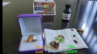 ЙОД ОРКАЛИ ТИЛЛОНИ ТЕКШИРИШ. ОДДИЙ УСУЛ.  CHECKING GOLD THROUGH IODINE.  SIMPLE METHOD.