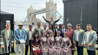 Uzbek culture and food festival in London 🇬🇧🇺🇿 Karnay surnay. Andijon polkasi. Yog’och oyoq.