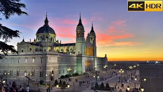 Madrid Sunset Walk 🇪🇸 | Madrid, Spain Walking Tour, October 2022 [4K HDR]