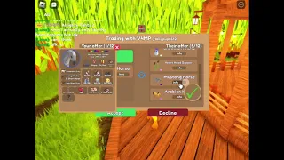 Should I do this trade for my golden apple arab? Wild horse islands Roblox