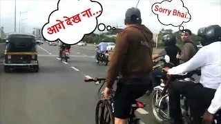 Salman Khan Cycling In Bandra | Salman Angry On Bike BikeRadar