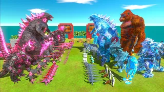 King of Monster War - Team GODZILLA 2014 New Empire VS Team GODZILLA SHIMO Ice Frostbite x SCAR KING