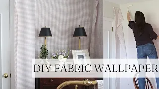 Turn Any Fabric into Wallpaper with Liquid Starch!