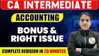 Bonus & Right Issue | Accounting | CA Inter Revision | Dronacharya Series | Nitin Goel | CA Wallah