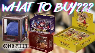 EVERY AVAILABLE AND UPCOMING PRODUCTS FOR THE ONE PIECE CARD GAME! ULTIMATE BUYER'S GUIDE!