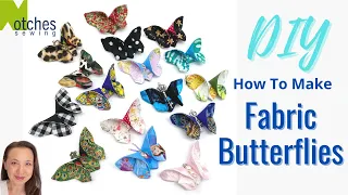 How to Make a Butterfly with Fabric - DIY Fabric Butterflies