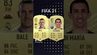 Bale Vs Di Maria Fifa Comparison #shorts  #fifa #football #fut #fifa23