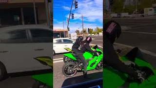 #Zx10r vs Yamaha R1 ⚠️💥#crazy exhaust sound 🔊#new short 🔥