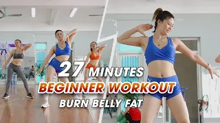 BEST WAY TO BURN BELLY FAT in 27 Minutes for Beginner - Dance Workout | Eva Fitness