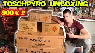 XXL 900 EURO FEUERWERK UNBOXING | Toschpyro | SILVESTER 2016/2017