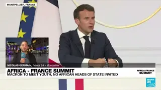 Africa-France summit: Macron to meet youth • FRANCE 24 English