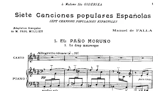 Manuel de Falla: Siete canciones populares españolas (1914)