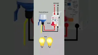 🔥💯  photocell sensor wiring diagram #viralshorts #sensor #shorts