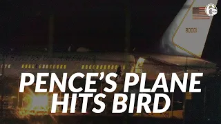 Vice President Pence's jet returns to airport after hitting bird on takeoff