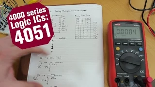 4000 Series Logic ICs: The 4051 8-channel analog multiplexer/demultiplexer IC