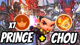 CHOU x PRINCE EASIER GOLD FARMING TO AN EASY WIN‼️ | NEW UPDATE | COMBO MAGIC CHESS MOBILE LEGENDS