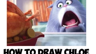 How to Draw Chloe The Cat From Secret Life of Pets