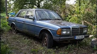 Starting Mercedes-Benz w123 300D After 11 Years + Test Drive