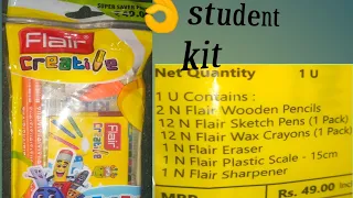 stationary items //flair creative student kit