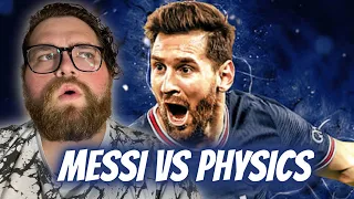 NFL Fan REACTS to “Messi vs Physics!”