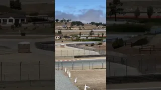 Trackside at Laguna Seca Raceway in Monterey California