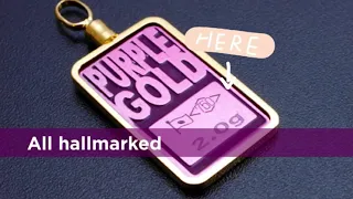 Purple gold - Unique & beautiful 18K GOLD Jewelry