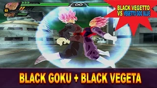 Goku Black and Black Vegeta Fusion | Black Vegetto Rose | DBZ Tenkaichi 3 (MOD)