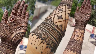 राजस्थानी दुल्हन मेहंदी डिजाइन😻 |front hand mehendi design|shaadi season mehendi designs 😻