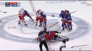 Mayhem At The Garden After Sammy Blais Levels Milan Lucic!