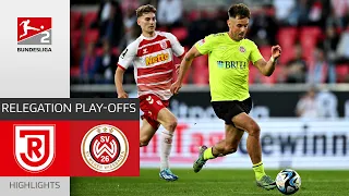 Regensburg Hopes For The Second Leg! | Jahn Regensburg - Wehen-Wiesbaden | Highlights | Relegation