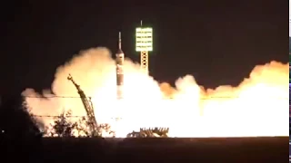 Launch of spaceship Soyuz MC-06 from cosmodrome Baikonur, September 2017