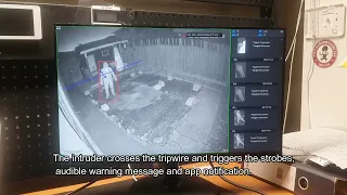 Dahua WizSense AI Tripwire Demonstration