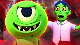 Halloween Fun with Zombie and His Little Monster | Spooky Zombie Songs and Cartoon