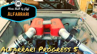 Ferrari engined Alfa 105, The Alfarrari build progress 5