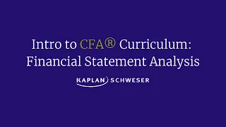 Intro to CFA® Curriculum: Financial Statement Analysis