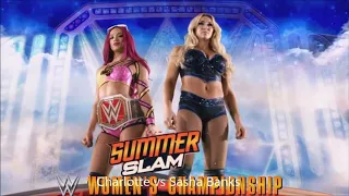 Charlotte Flair Vs Sasha Banks Women's Championship WWE SUMMERSLAM 2016 by Roman Reigns Highlights