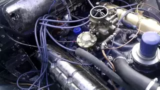 Russian V8 in GAZ 21 Volga | Engine break in