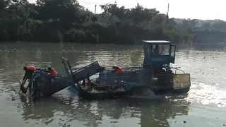 Ganga safai(clean) work under Namami Gange project going in Haridwar(23-10-2018)