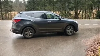 Hyundai Santa Fe 3-е поколение. Разгон от 0 до 100 км/ч.