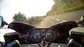 Suzuki Hayabusa first gen (first model) taking corners with speed