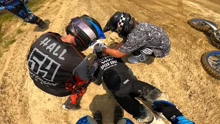 CRAZY DIRTBIKE ACCIDENT 🤯 HE WENT FLYING!